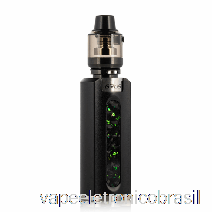 Vape Recarregável Vape Perdido Grus 100w Starter Kit Preto / Fibra De Carbono Picada